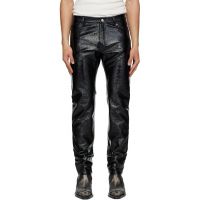 Courreges Black 5-Pocket Vinyl Reedition Trousers 261783M191000