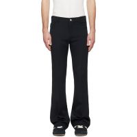 Courreges Black Signature 70s Bootcut Trousers 261783M191002