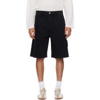 Courreges Black Hammer Denim Shorts 261783M193004