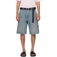 Courreges Blue Hammer Denim Shorts 261783M193005