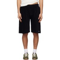 Courreges Black Spongy Sports Shorts 261783M193007