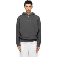 Courreges Gray Oversized Hoodie 261783M202004