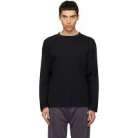 Courreges Black Twisted Logo Long Sleeved T-shirt 261783M213001