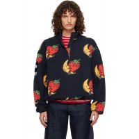 The North Face Black Sky High Farm Edition Fleece Half-Zip Sweatshirt 261802F063000