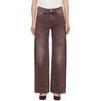 OUR LEGACY Brown Treble Cut Jeans 261803F069013