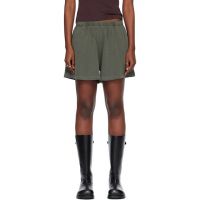 OUR LEGACY Khaki Gored Shorts 261803F088003