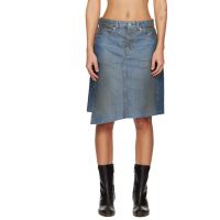 OUR LEGACY Blue Craft Denim Midi Skirt 261803F090001