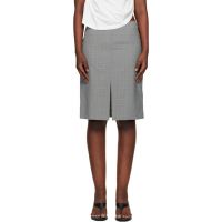 OUR LEGACY Blue & Khaki Siren Midi Skirt 261803F092001