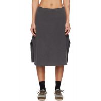 OUR LEGACY Gray Picnic Midi Skirt 261803F092004