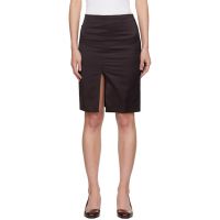 OUR LEGACY Burgundy Siren Midi Skirt 261803F092008