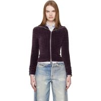 OUR LEGACY Burgundy Slim Zip Longsleeve Jacket 261803F095002