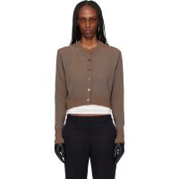 OUR LEGACY Brown Micro Cardigan 261803F095005