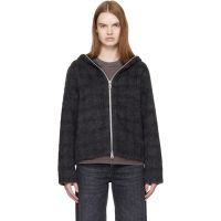 OUR LEGACY Gray Full Zip Hood Jacket 261803F097006