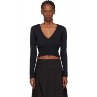 OUR LEGACY Black Sharp V-Neck Sweater 261803F100001