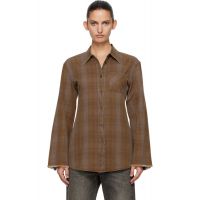 OUR LEGACY Brown Daisy Shirt 261803F109017