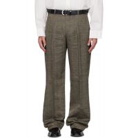 OUR LEGACY Brown Slack Trousers 261803M191004
