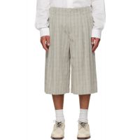 OUR LEGACY Gray Split Shorts 261803M193001