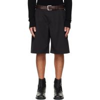 OUR LEGACY Black Ponte Shorts 261803M193002
