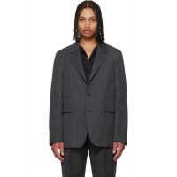 OUR LEGACY Gray Unconstructed Ceremony Blazer 261803M195003