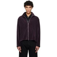 OUR LEGACY Gray & Red Shrunken Fullzip Track Jacket 261803M202002