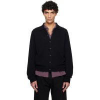 OUR LEGACY Black Evening Polo Cardigan 261803M212004