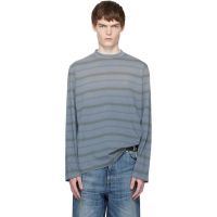 OUR LEGACY Blue & Gray Box Longsleeve T-shirt 261803M213013