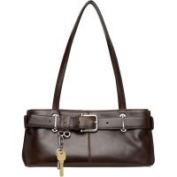 OSOI Brown Shoulder Brocle Mini Bag 261811F048015