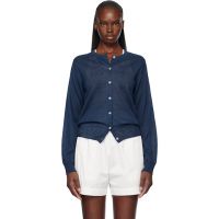 Nothing Written Navy Rola Linen Cardigan 261814F095002