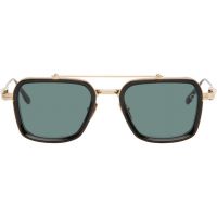 Akoni Gold & Black Solis Sunglasses 261814M134010