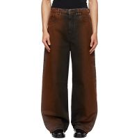 EGONlab Black & Orange Overscaled Jeans 261830M186012