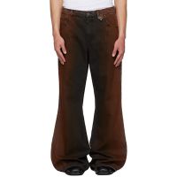 EGONlab Black & Orange Refined Wide Jeans 261830M186017