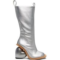 YUME SSENSE Exclusive Silver Love Tall Boots 261844F115005