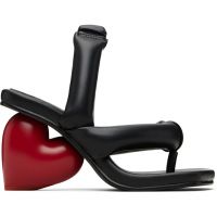 YUME Black Love Heeled Sandals 261844F125000