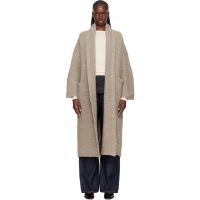 Lauren Manoogian Beige Long Shawl Cardigan 261874F095017