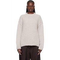 Lauren Manoogian Purple Handknit Crewneck Sweater 261874F096014