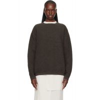 Lauren Manoogian Gray Fine Terry Crewneck Sweater 261874F096016