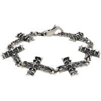 Emanuele Bicocchi Large Multi Notre-Dame Cross Bracelet 261883M142038