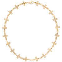 Emanuele Bicocchi Multi Notre-Dame Cross Necklace 261883M145010