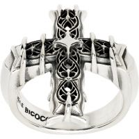 Emanuele Bicocchi Reissue Large Notre-Dame Cross Ring 261883M147012