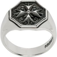 Emanuele Bicocchi Crest Signet Ring 261883M147030