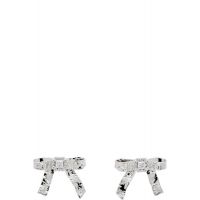 SHUSHU/TONG YVMIN Edition Twisted Rope Bow Faux-Pearl Earrings 261901F022004