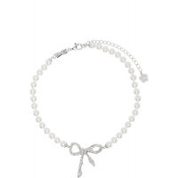 SHUSHU/TONG YVMIN Edition Twisted Rope Bow Pearl Necklace 261901F023010