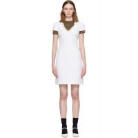 SHUSHU/TONG White Lace Trim Sweetheart Neckline Midi Dress 261901F054001