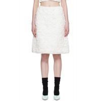 SHUSHU/TONG White A-Line Midi Skirt 261901F092024