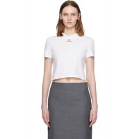 SHUSHU/TONG White Wave Lace Collar T-shirt 261901F110002