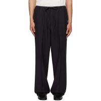 Second/Layer Black Baggy Primo Trousers 261902M191000