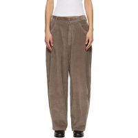 Cordera Gray Corduroy Baggy Trousers 261909F087009