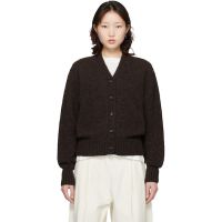 Cordera Brown Baby Alpaca Cardigan 261909F095012