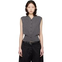 Cordera Gray Flecked Cotton Waistcoat 261909F095014