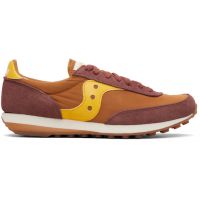 Saucony Tan & Burgundy Trainer 80 Sneakers 261921M237021